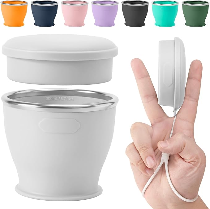 Collapsible Travel Cup, BPA-Free Reusable Water Cup, Lightweight Drinking Cups by SINYON