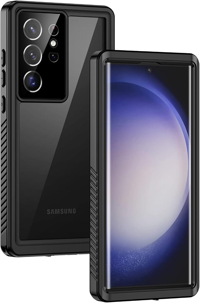 Lanhiem for Samsung S23 Ultra Phone Case, IP68 Waterproof Dustproof, Built-in by LanhiemHome