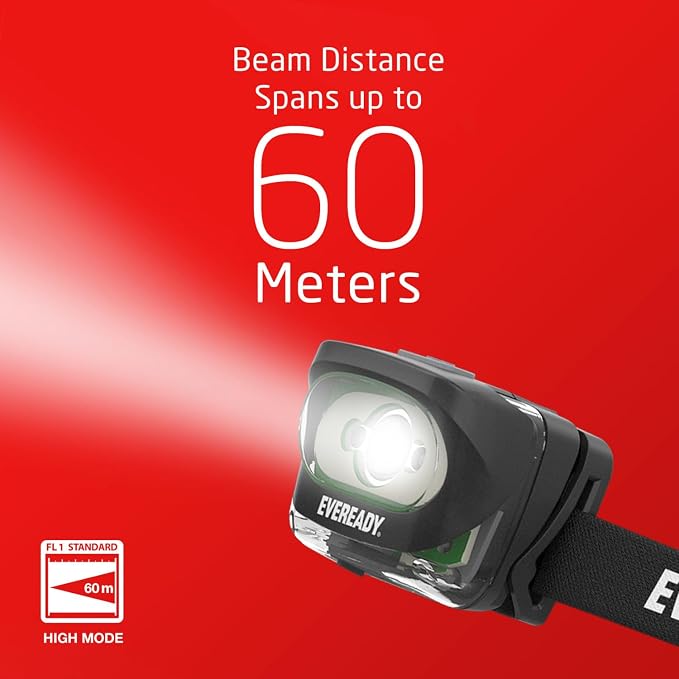 Eveready LED Light Rechargeable Headlight, 300 Lumen, IPX4 Water Resistant - Image 8