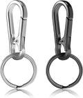 2pcs Metal Keychain Rings, Sturdy Key Chain Ring Carabiner Clip, Key Holder by ManTangSun