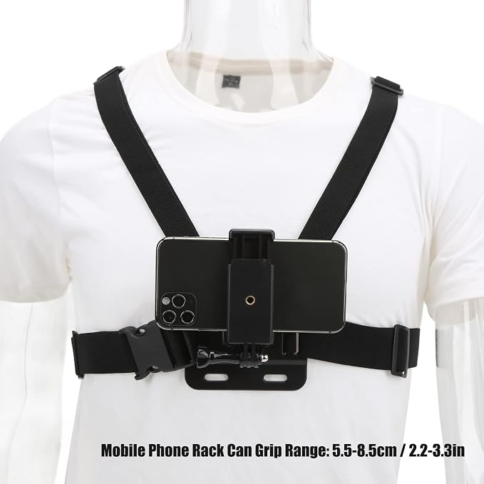 Mobile Phone Chest Mount Harness Strap Holder Outdoor Live Mobile Phone Chest - Image 4