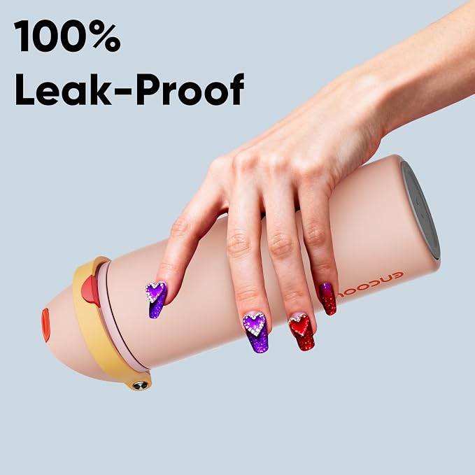 Insulated Water Bottle with Straw - Image 6