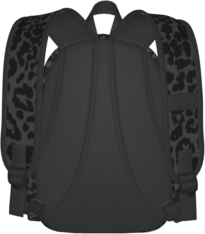 cfpolar 17 Inch Backpack Dark Gray Cheetah Leopard Print Laptop Bag Shoulder - Image 3