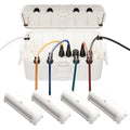 RESTMO 5-Piece Outdoor Waterproof Electrical Box Set – 12.5" x 8.5" x 5" Large by Restmo