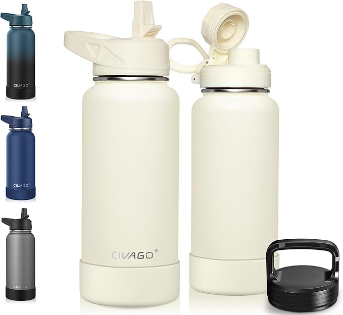 CIVAGO 32 oz Insulated Water Bottle by CIVAGO