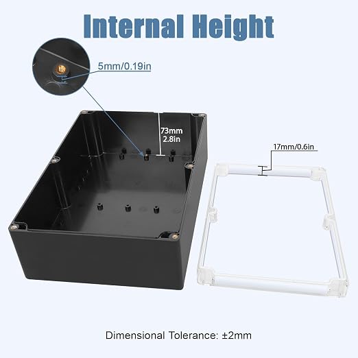LeMotech Electrical Box Clear Cover Project Box IP65 Waterproof Junction Box - Image 3