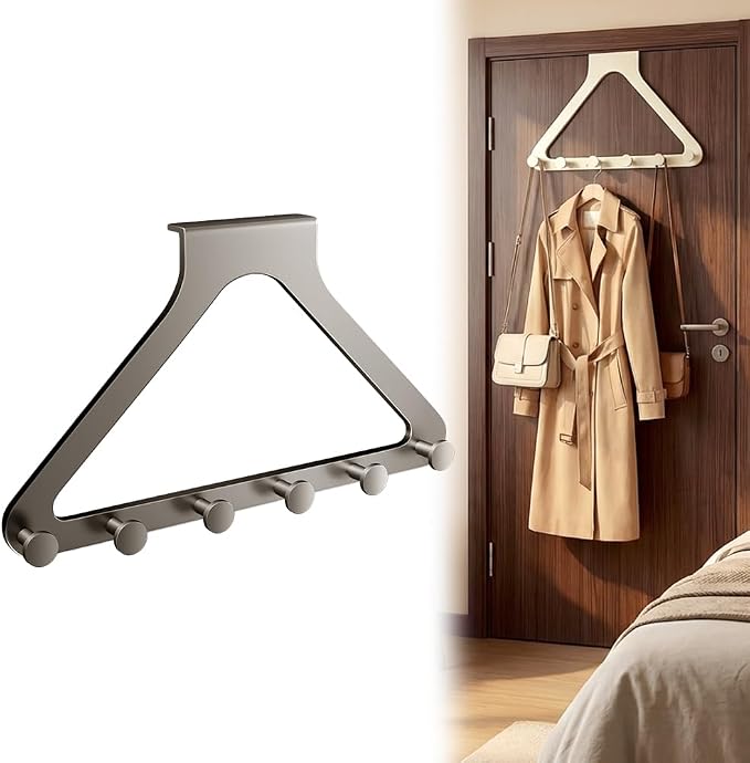 Over-The-Door Hanger Organizer, 2026 New Modern Over The Door Hanger Rack by Unknown