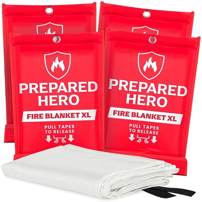 Hero Extra Large Emergency Fire Suppression Blanket by PreparedHero