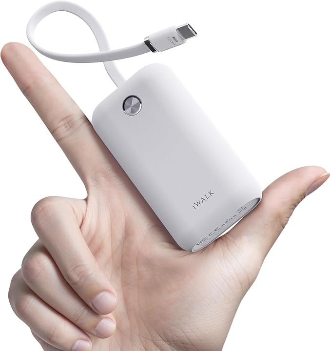 iWALK Mini Portable Charger 10, 22.5W USB-C Fast Charging Power Bank by iWALK