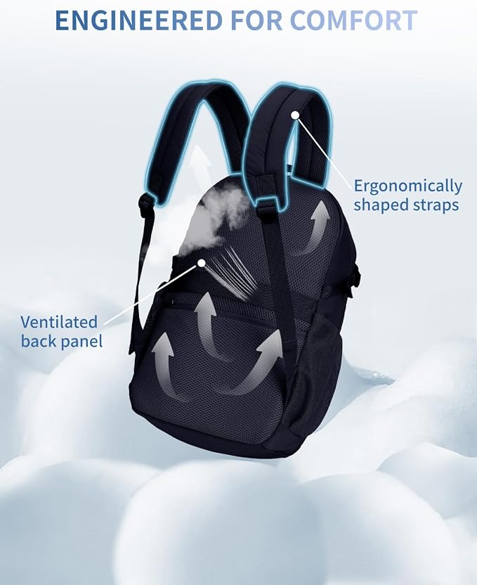 ECOHUB Travel Backpack for Women, 17.3 inch Suspended Laptop Backpack, Fashion - Image 4