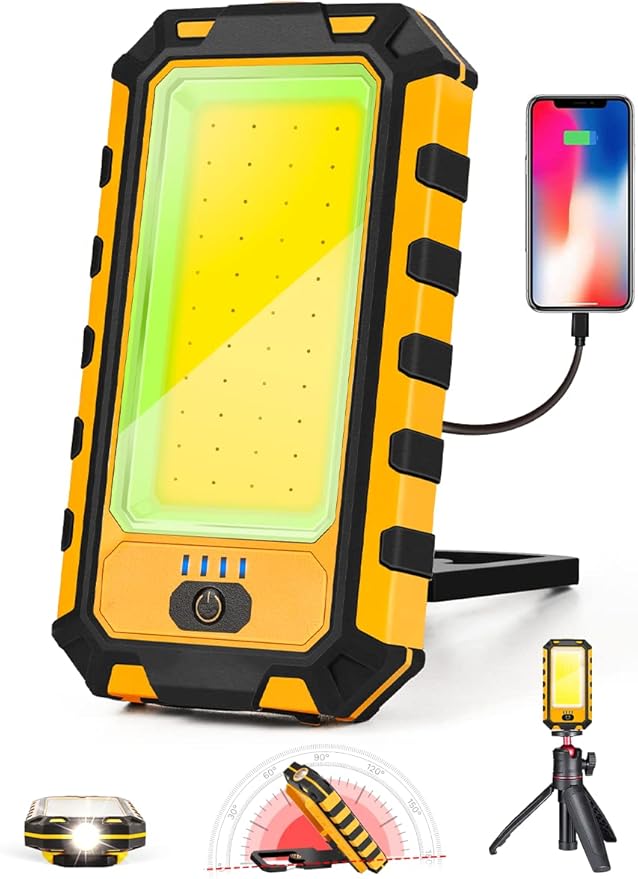innofox LED Rechargeable Magnetic Work Light 1500Lumens, Hanging Hook 4 by innofoxlightseveryspaceinsideandout