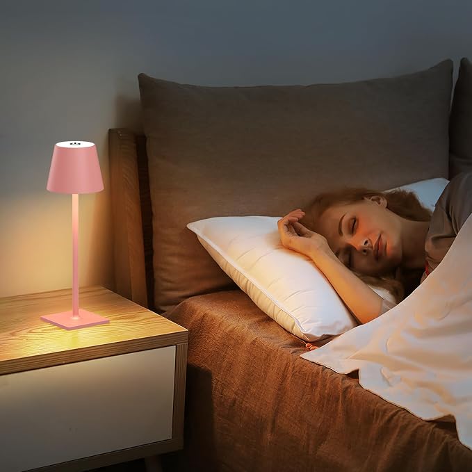 Yogaret Pink Cordless Table Lamp Set of 2 - Image 6