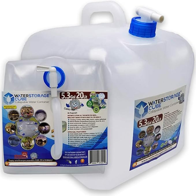 WaterStorageCube BPA Free Collapsible Water Container by WaterStorageCube%C2%AE