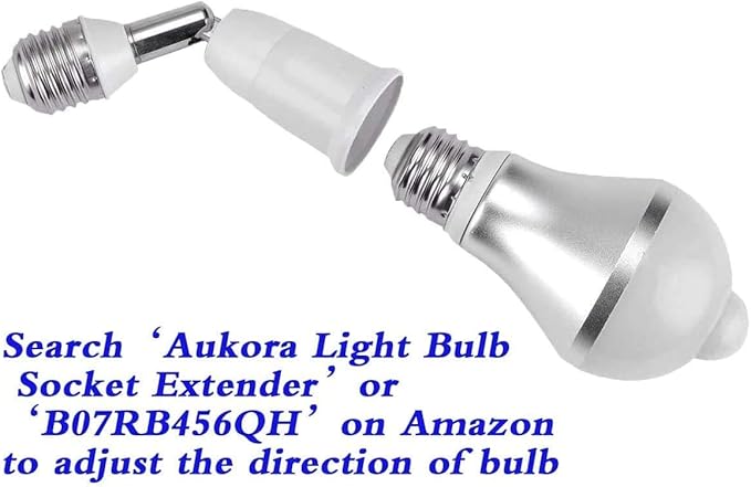 Aukora Motion Sensor Light Bulbs 4-Pack, 12W E26 Motion Activated Dusk to Dawn - Image 7