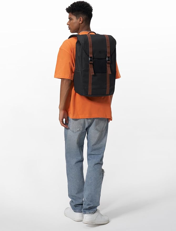 tomtoc Flap Laptop Backpack, Lightweight, Water-Resistant Casual Daypack - Image 2