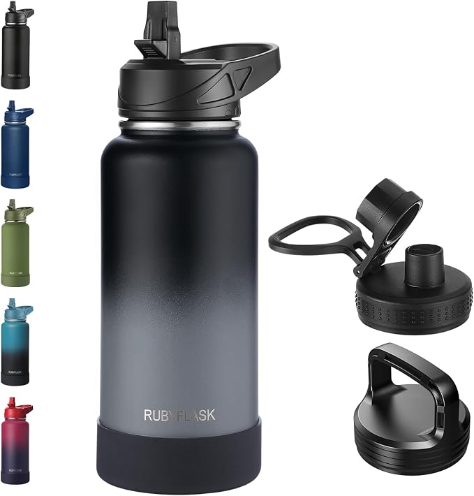 RUBYFLASK 32oz Insulated Water Bottle by RUBYFLASK