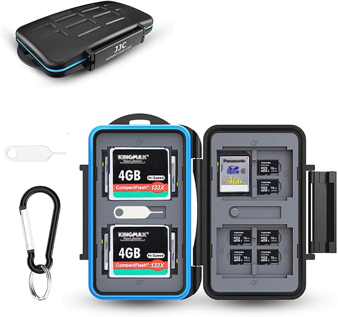 JJC 28 Slots Portable Memory Card Case Holder Storage by JJC
