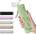 9oz Small Water Bottles with Straw, Mini Water Bottle with One-Hand Open Design by Exllena