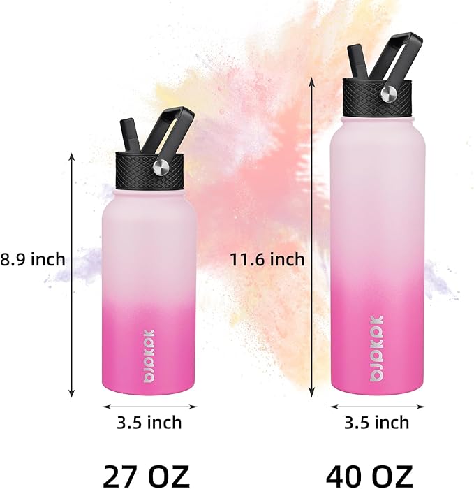 BJPKPK 40oz Stainless Steel Insulated Water Bottle - Image 4
