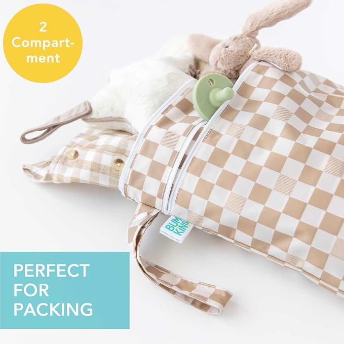 Bumkins Waterproof Wet Dry Bag for Baby, Swim Suit, Cloth Diapers, Pump Parts - Image 2