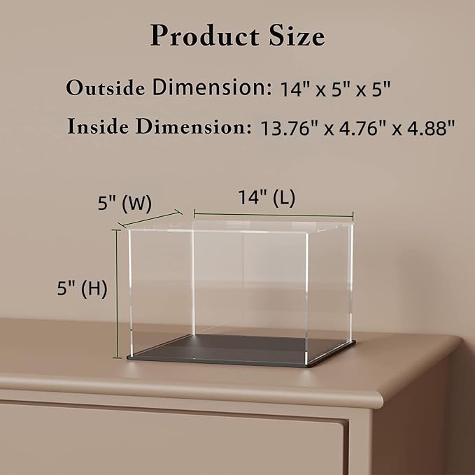 Display Case for Light Saber and Sword, Acrylic Box for Trophy and Toy Figures - Image 2