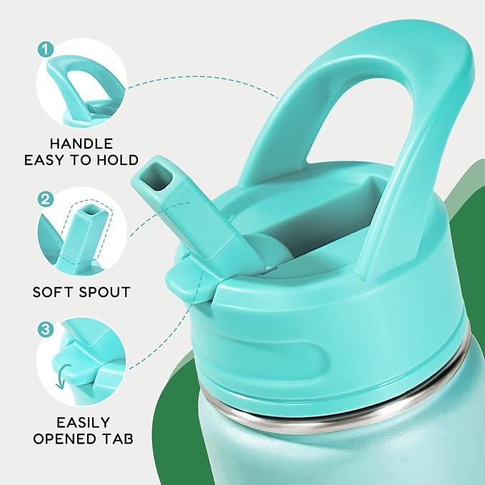 12oz Kids Water Bottle for School, Toddler Water Bottles - Image 4