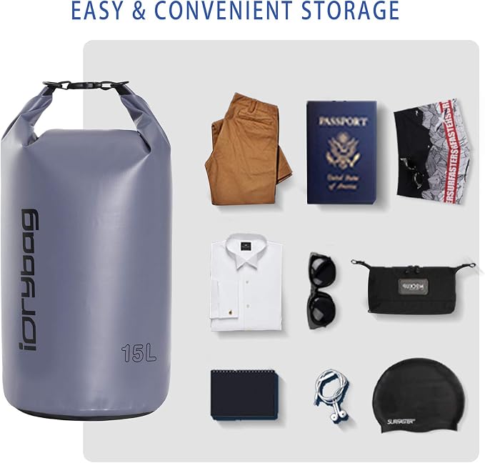 IDRYBAG Dry Bag for Kayaking Waterproof 2L/5L/10L/15L/20L, Small Dry Sack - Image 4
