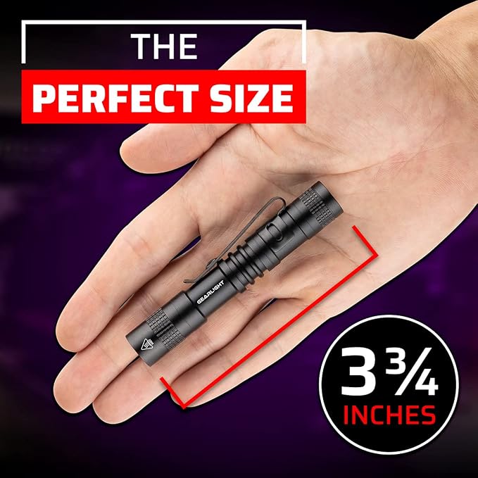 GearLight UV Flashlight S50-365 nm Mini Blacklight Ultraviolet Pen Flashlights - Image 2