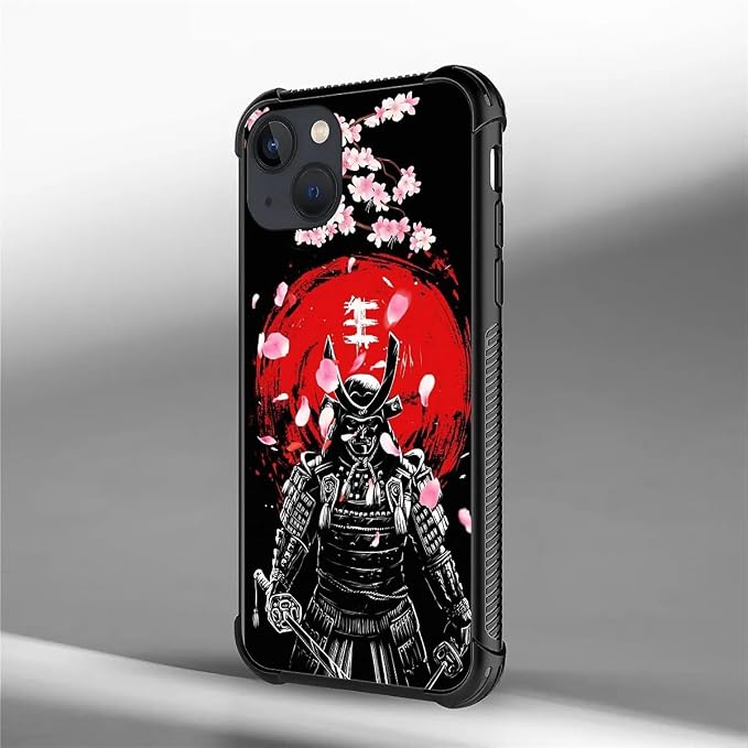 for iPhone 13 Mini Case, Sakura Japanese Samurai Pattern Graphic Design Girl - Image 7
