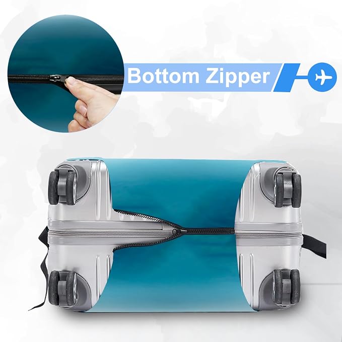 Valentine'S Day Couple Travel Luggage Cover -Stretchable Airplane Suitcase - Image 5