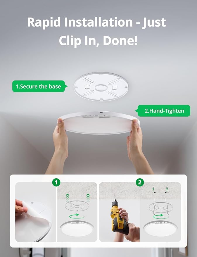 Bojim 10000mAh Battery Operated Ceiling Light - Image 4