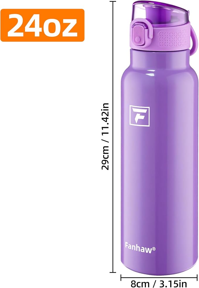 Fanhaw Daylite Series 24 oz Stainless Steel Insulated Water Bottle - Image 6