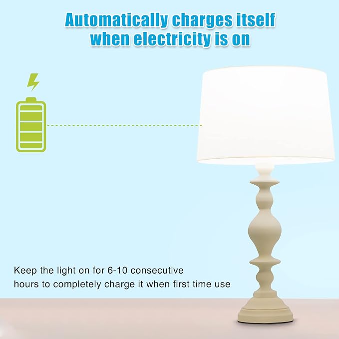 Rechargeable Light Bulbs, Back Up Battery Light Bulbs, 15W 80W Equivalent 6000K - Image 6