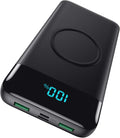 Wireless Portable Charger 30, 15W Wireless Charging USB C Power Bank, 25W PD QC by HETP