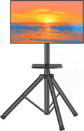 Tripod TV Stand with Shelf for 23-75 inch TVs up to 100 lbs, Outdoor TV Stand by TAVRFurniture
