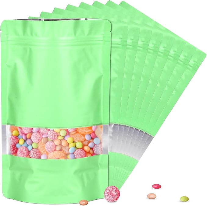 5.5"x7.8" 120pcs Mylar Bags for Food Storage, Smell Proof Bag by ODDIER