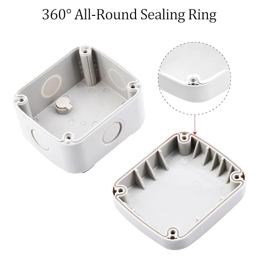 Nineleaf Waterproof Junction Box, IP66 Weatherproof Electrical Project Boxes - Image 6