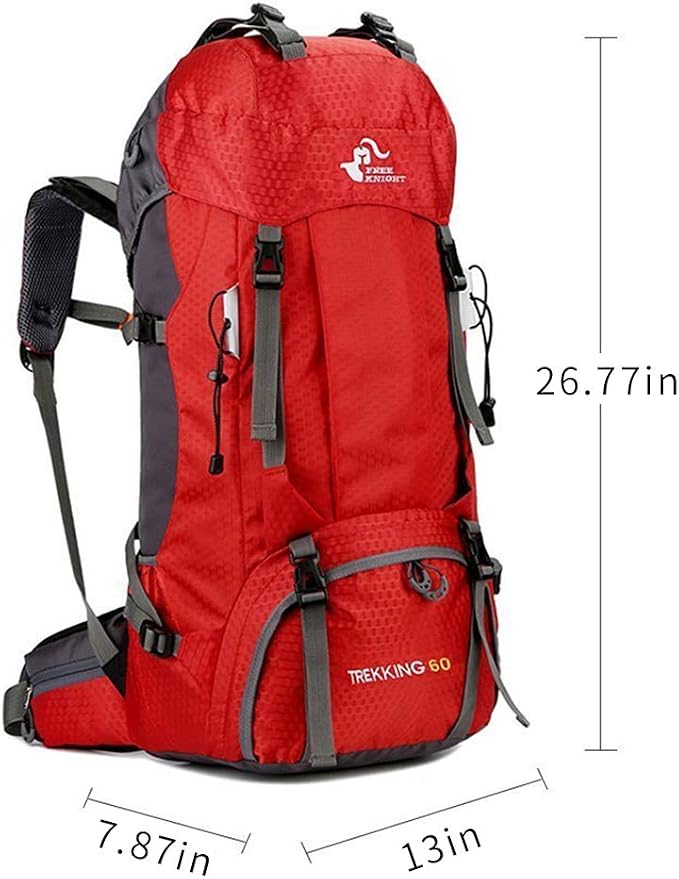Bseash 60L Waterproof Hiking Camping Backpack - Image 2