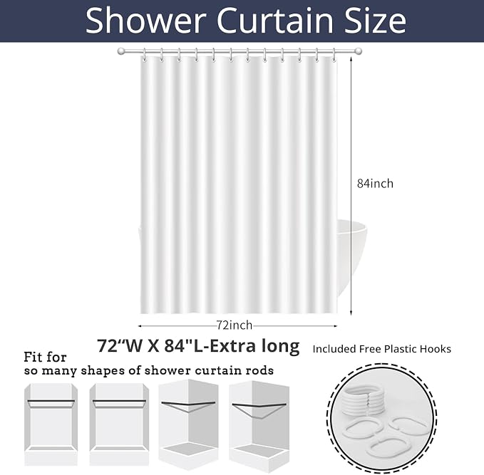 Kid Shower Curtain, Colorful Cartoon Tropical Fish Ocean Beach Theme Bath - Image 7