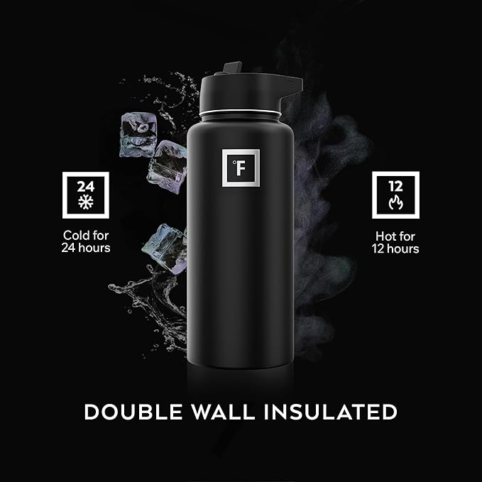 IRON °FLASK Camping & Hiking Hydration Flask - 32 oz Sand - Image 4