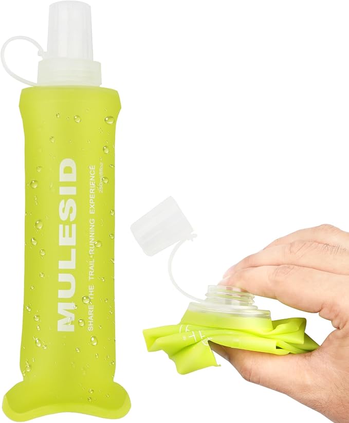 Soft Flask Running Bottles Collapsible Water Bottle Foldable by MULESID
