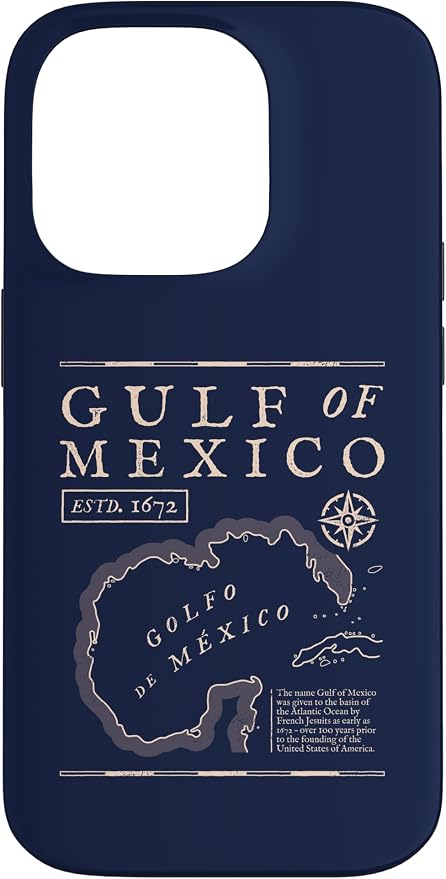 Gulf of Mexico 1672 Historic Map Case by Unknown