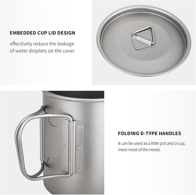 TiTo Titanium Cup Titanium Pot - Image 3