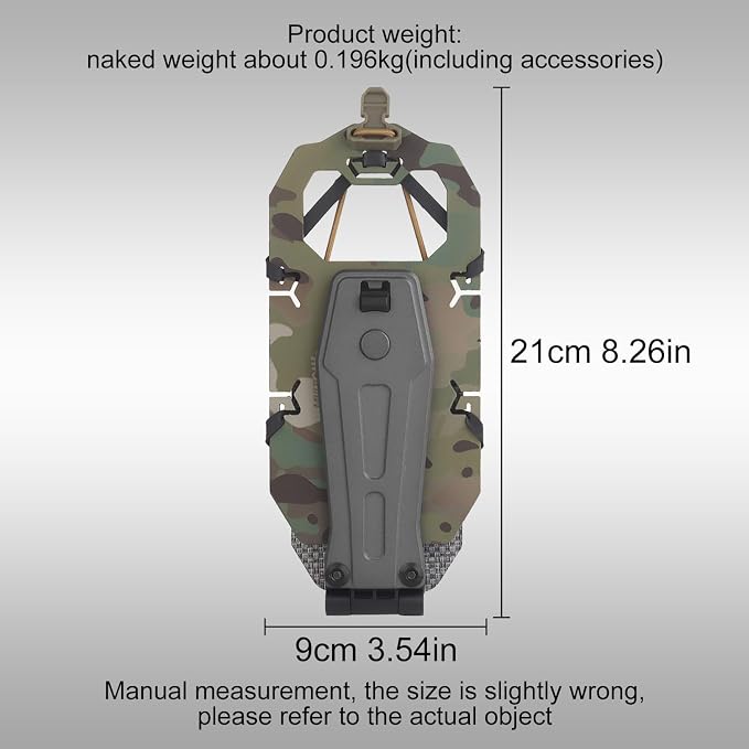 Zhongren 90 Rotating Tactical Plate Carrier Vest Attachments Universal Phone - Image 9