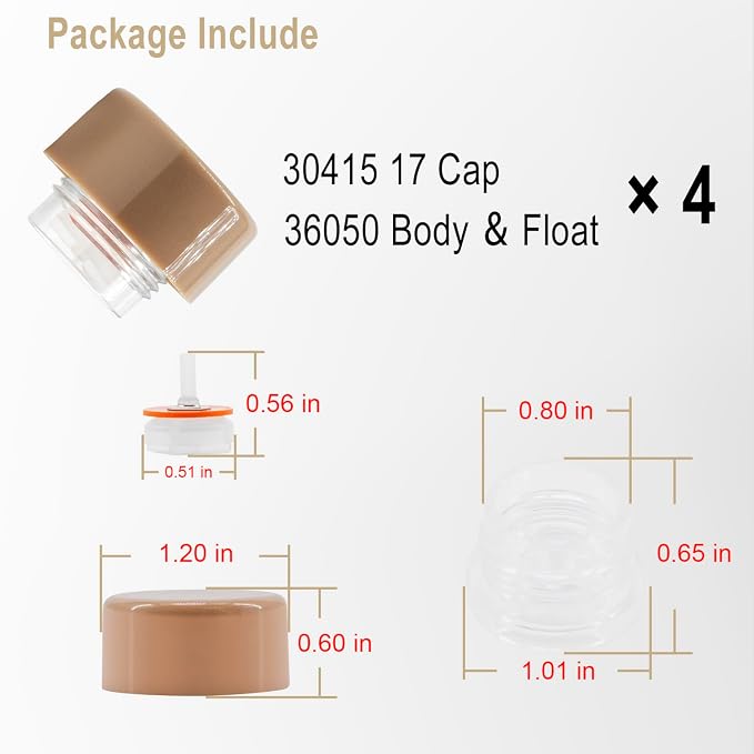RK-17VB Vacuum Breaker Float Kit, Anti-Siphon Wall Faucet Repair Kit, Anti - Image 6