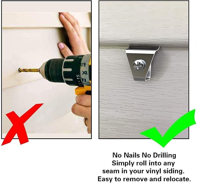 12-Pack Vinyl Siding Hooks for All-New Blink Outdoor Camera, No-Hole Needed - Image 6