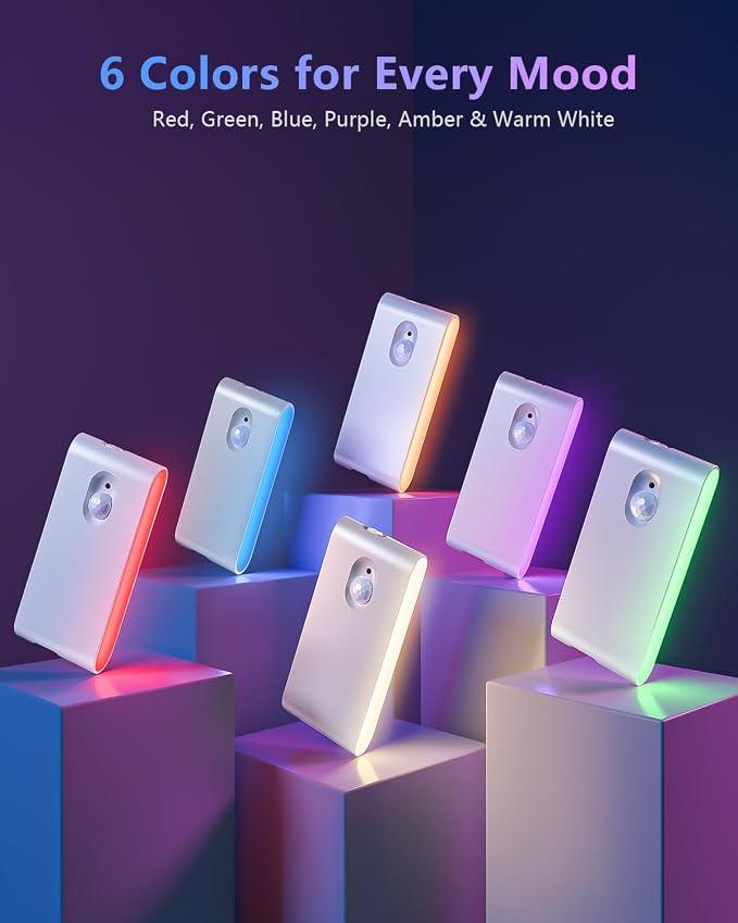 WILLED Motion Sensor Night Light, RGB & Warm White Stair Lights Indoor - Image 4