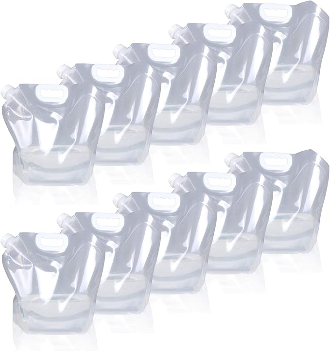 Soddeph Collapsible Water Container Bag, BPA Free Food Grade Clear Plastic by Soddeph