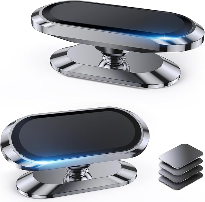 【2-PACK】Magnetic phone holder for car, iPhone Magnetic car mount for cell phone by Coolpow