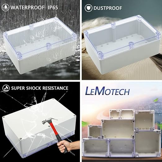LeMotech ABS Plastic Junction Box Dustproof Waterproof IP65 Electrical - Image 7